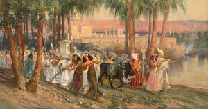 Frederick A Bridgman  An Egyptian Procession 1902
